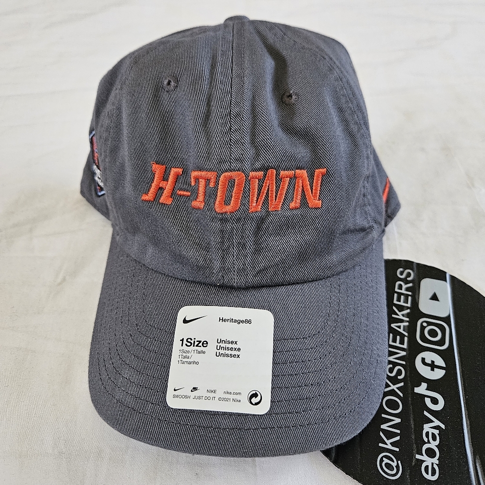 Houston Dash Nike Heritage86 H-Town Grey Hat C-11127 Unisex One Size